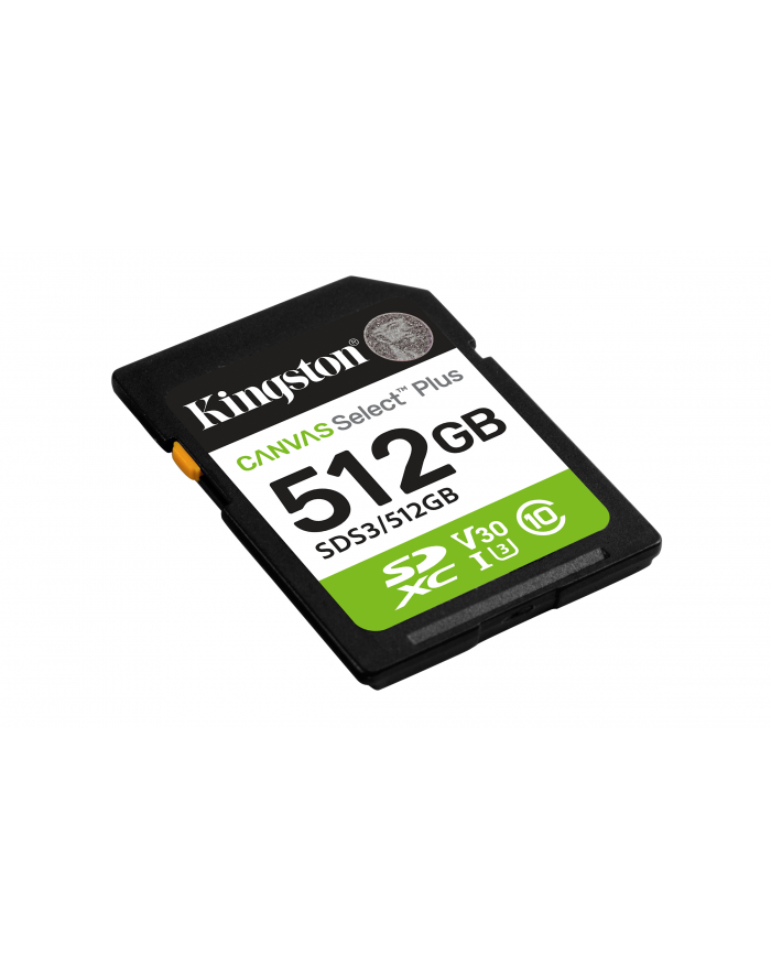 kingston Karta pamięci SD 512GB Canvas Select Plus Gen3 150MB/s główny