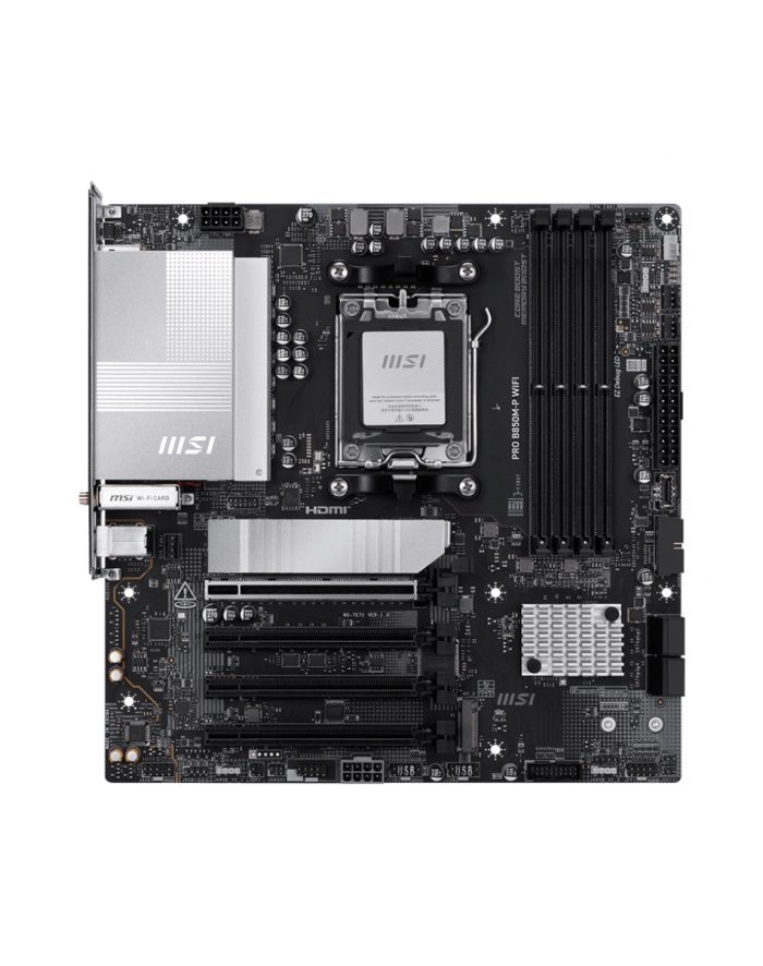 msi Płyta główna PRO B850M-P WIFI AM5 4DDR5 ATX główny