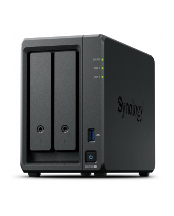 synology Serwer DS725+ 2x0HDD 4GB DDR4 AMD R1600 1x1GbE 1x2,5Gbe 3Y