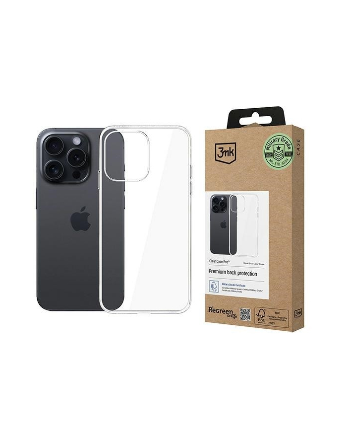 3mk Etui ClearCase Eco iPhone 16 Pro główny