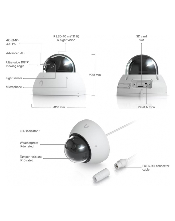 Ubiquiti Ai Dome Kamera Bezpieczeństwa (DK_NR_DPL_518692) główny