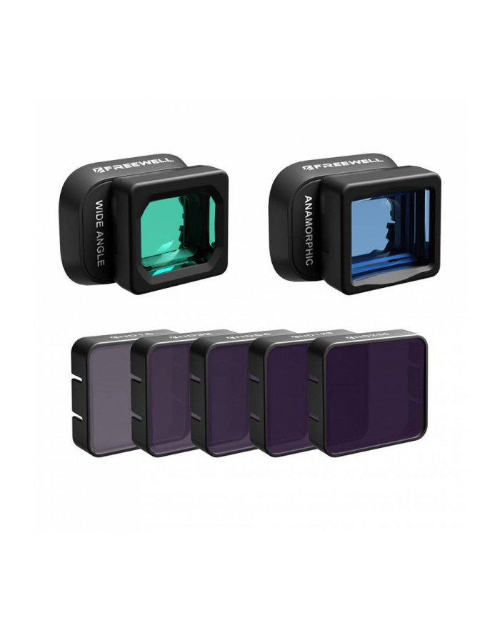 Freewell Zestaw 7 filtrów do DJI Mini 4 Pro - szerokokątny, anamorficzny, 5x ND główny