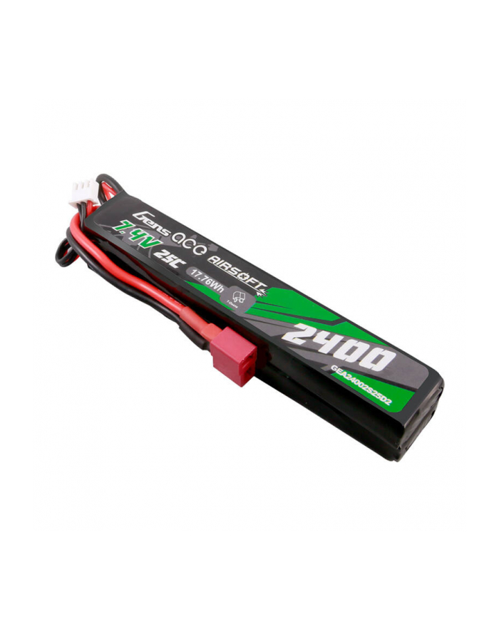 Gensace Akumulator Li-Po Gens Ace 25C 2400Mah 2S2P 7,4V Deans 2 Modułowy główny