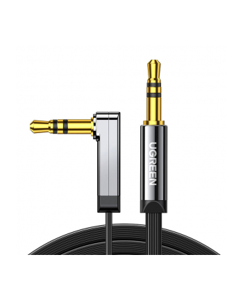 Ugreen Płaski Kabel Przewód Audio Aux 3,5mm Mini Jack 5M Srebrny (10729)