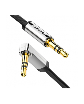 Ugreen Płaski Kabel Przewód Audio Aux 3,5mm Mini Jack 5M Srebrny (10729)