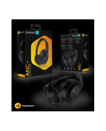 Connect It Hyperbass Anc Czarny (HHP3020BK)