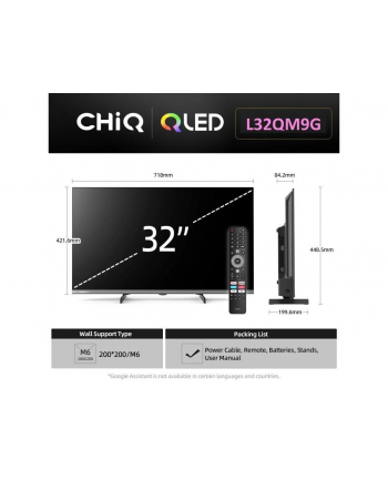 Telewizor QLED Chiq L32QM9G TV 32'' FHD nr 2