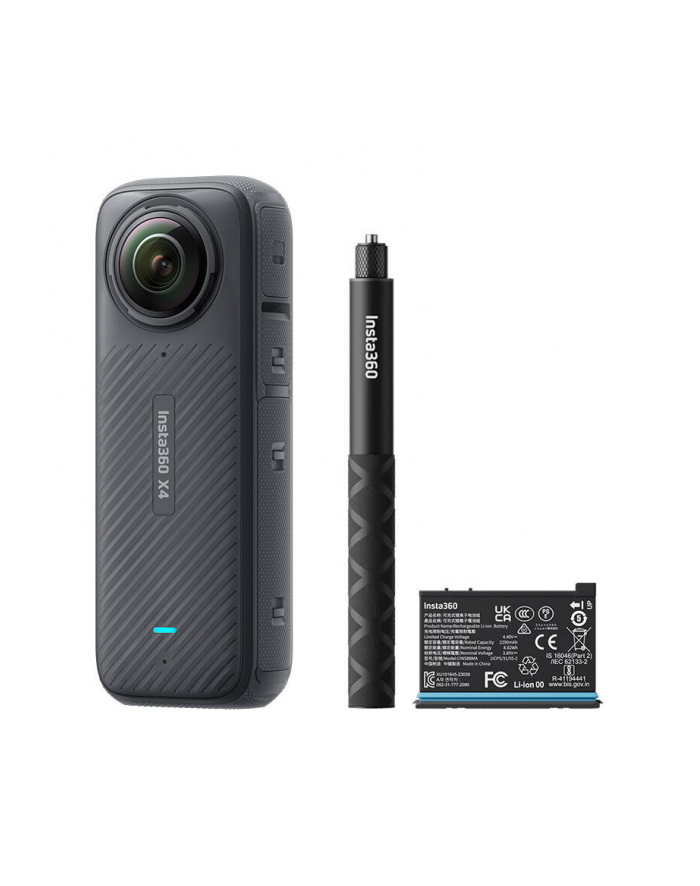 Insta360 X4 Action Bundle, zestaw z dod. aku i wysięgnikiem 114cm główny