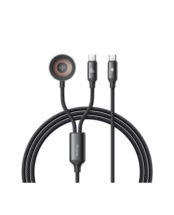 Mcdodo 2W1 Ca 2200 Usb C Ładowarka Apple Watch 60W 1 2M Czarny