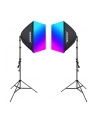 Neewer Zestaw studyjny NK800 dwa softboxy + żarówki RGB 24W 2700-6500K + statywy + wrota (423060) - nr 1