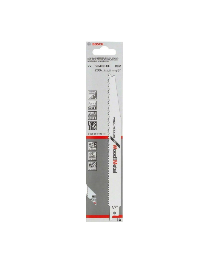 Bosch Brzeszczot Heavy for Wood and Metal S 1411 DF 2 szt 2608654405 główny