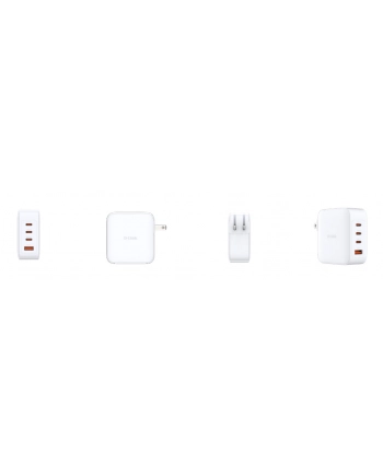 D-LINK 100W GaN Charger 3 USB-C ports 1 USB-A port Simultaneous charging of 4 devices Fast charging