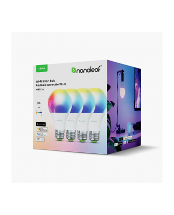 Nanoleaf Essentials Smart Bulbs zestaw 4 żarówek RGB E27 Matter BT LED