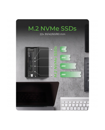 icybox Obudowa IB-1917M-C32a NVMe USB 3.2 Gen 2x2,  20 Gbit/s