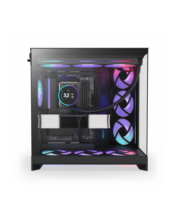 NZXT Obudowa H9 Flow 2025 Midi tower z oknem czarna