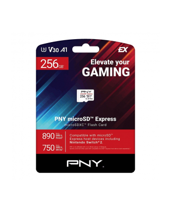 pny Karta pamięci microSD Express 256GB P-SDU256P31880EXP-GE
