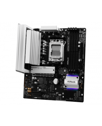 asrock Płyta główna A620AM PRO RS WIFI AM5 4DDR5 HDMI/DP M.2 mATX