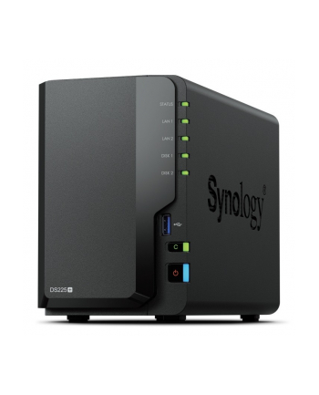 synology Serwer NAS DS225+ 2x0HDD J4125 2GB DDR4 1xGbE 1x2,5GbE 3Y nr 1