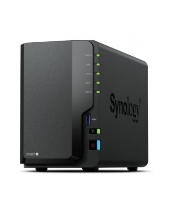 synology Serwer NAS DS225+ 2x0HDD J4125 2GB DDR4 1xGbE 1x2,5GbE 3Y nr 2