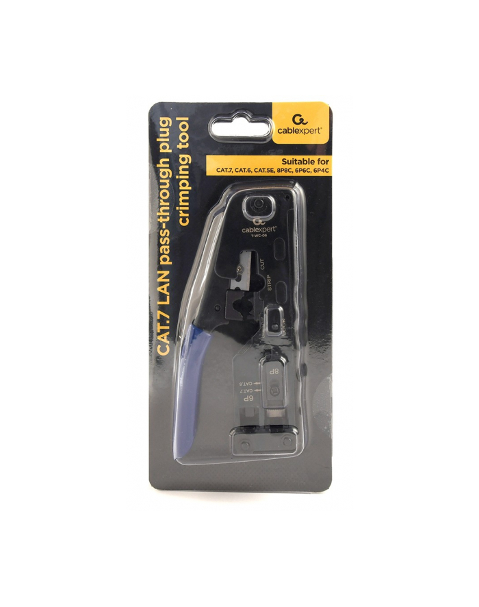 GEMBIRD Uniwersalna zaciskarka wtyków RJ45 / RJ12 / RJ11/Pass-through główny