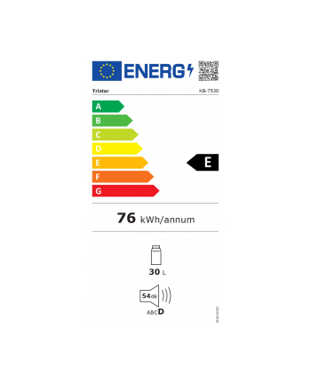 Tristar Kb 7530 Lodówka Z Funkcją Grzania Eek E A G Termoelektryczna 12 V 230 Szary Biały 30L 18 °C