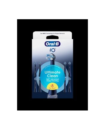 Oral-B Końcówki iO Ultimate Clean Black XXL 8szt.