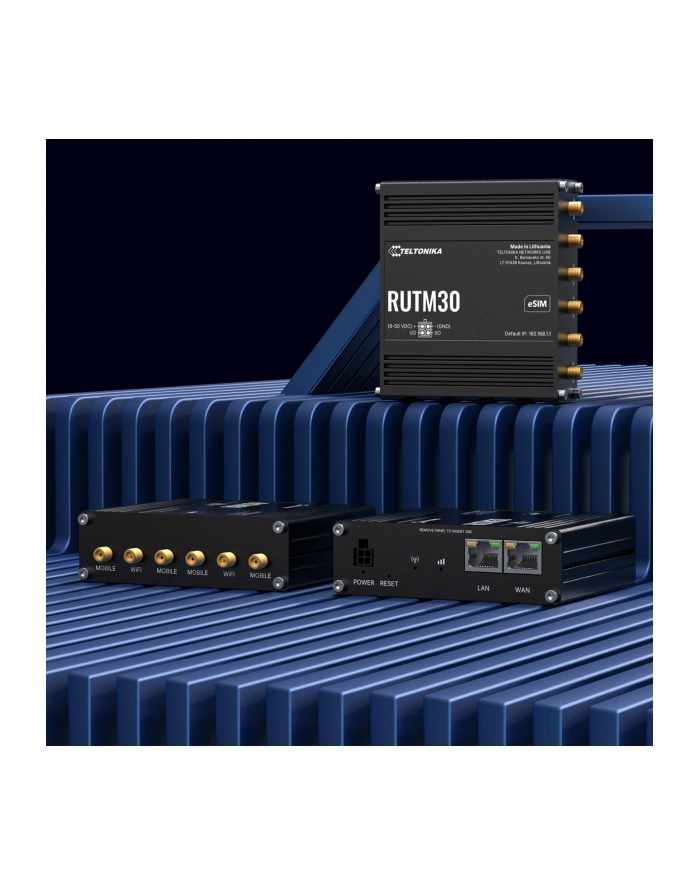 TELTONIKA NETWORKS RUTM30 DUAL SIM eSIM 5G/4G/LTE/3G Router główny
