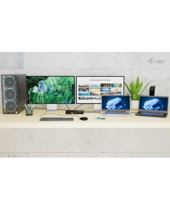 i-tec Stacja dokująca USB-C KVM Dock PRO Three Hosts Dual Video 2x Power Delivery max 92W
