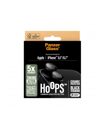 PanzerGlass Hoops Ceramic Camera Lens Pczerwonyector iP 16 16 Plus