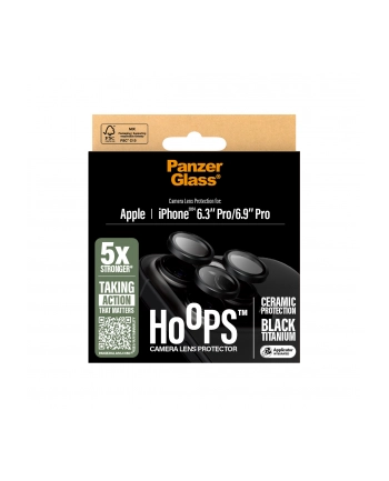 PanzerGlass Hoops Ceramic Camera Lens Pczerwonyector iP 16 Pro / Max