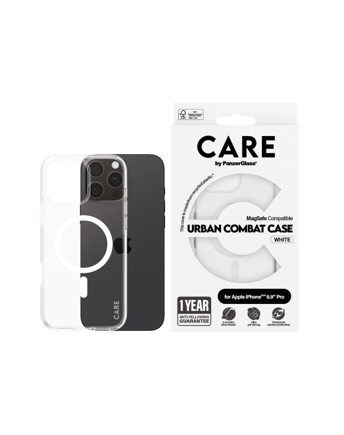 CARE by PanzerGlass Flagship Case Transp WH MagSafe iP 16 P M główny