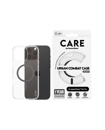 CARE by PanzerGlass Flagship Case Transp. BK MagSafe iP 16 P nr 1
