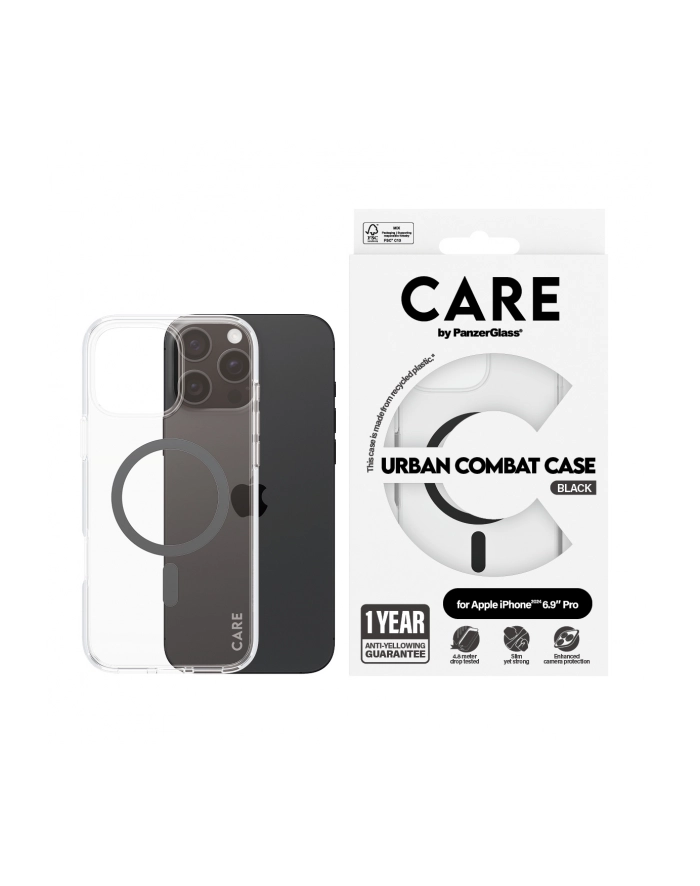 CARE by PanzerGlass Flagship Case Transp. BK MagSafe iP 16 P główny