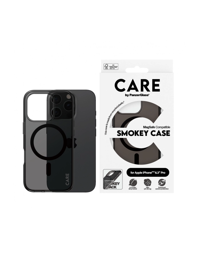CARE by PanzerGlass Flagship Case Smokey BK MagSafe iP 16 Pro główny