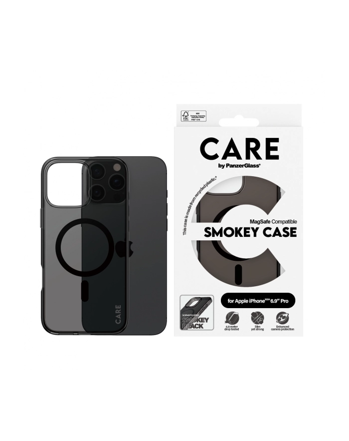 CARE by PanzerGlass Flagship Case Smokey BK MagSafe iP 16 P M główny