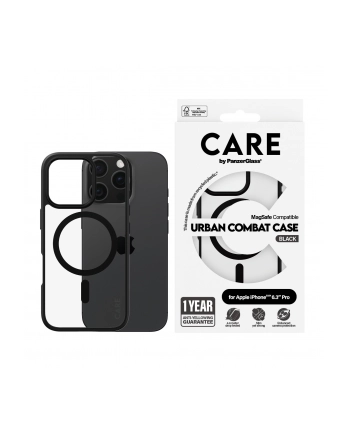CARE by PanzerGlass Case Transp Black Frame MagSafe iP 16 Pro nr 1