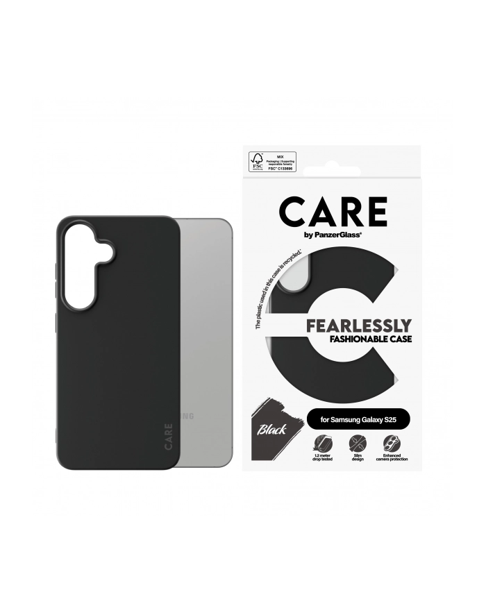 CARE by PanzerGlass Case Black Samsung  S25 główny