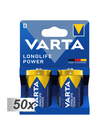 50x2 Varta Longlife Power Mono D LR 20 PU karton zbiorczy