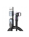 STATIK PowerPivot Pro braided czerwonyating USB-C Cable Black 3m - nr 1