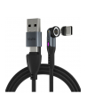 STATIK 360Pro braided czerwonyating 3 magn. tips 6-in-1 Cable Black 2m - nr 8