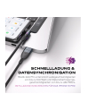 STATIK 360Pro braided czerwonyating 3 magn. tips USB-C Cable Black 2m - nr 13