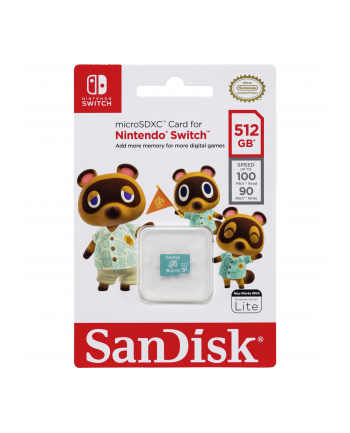 SanDisk MicroSDXC 100MB    512GB Nintendo      SDSQXAO-512G-GNCZN nr 1