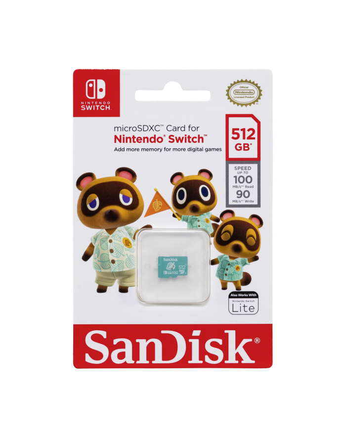 SanDisk MicroSDXC 100MB    512GB Nintendo      SDSQXAO-512G-GNCZN główny