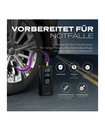 STATIK TireHero Bezprzewodowy Air Pump 6000mAh Czarny