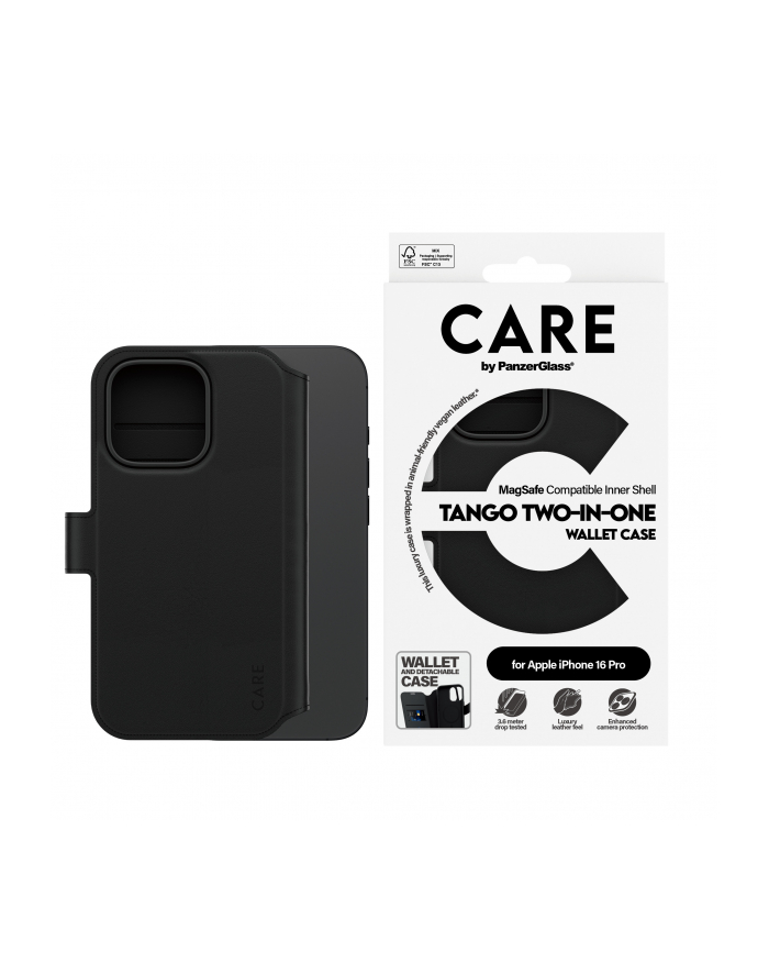 CARE by PanzerGlass Feature Case Wallet MagSafe iP 16 Pro główny