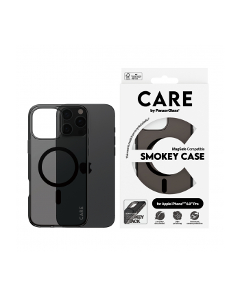 CARE by PanzerGlass Flagship Case Smokey BK MagSafe iP 16 P M