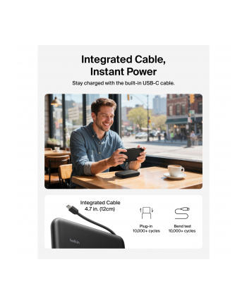 Belkin Gaming Powerbank 20000mAh 30w integr.USB-C Kab. ENA013hqBK