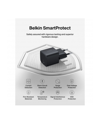 Belkin BOOST Charge 25W USB-C sw Lad.PD/PPS 1m K. WCA012kq1MBK-B6