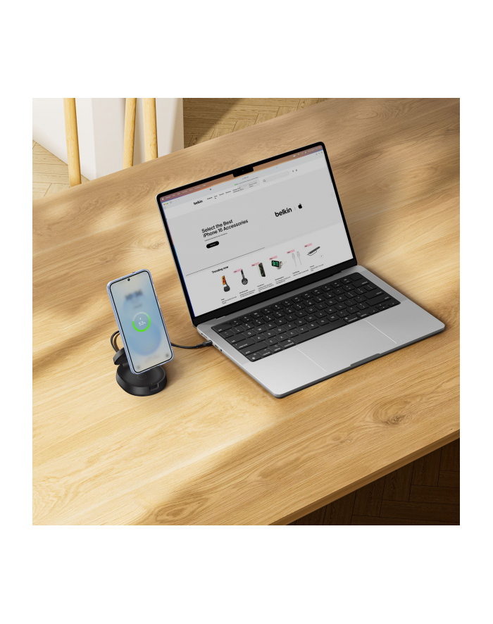 Belkin Boost Charge nastawny mag.2-in-1 Ld.Qi2 sw. WIZ035kqBK główny