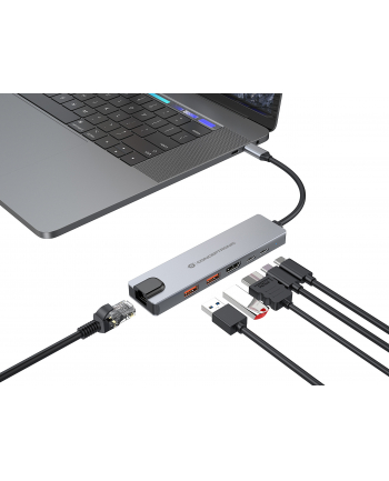 Conceptronic DONN29G 6-in-1 Docking Station